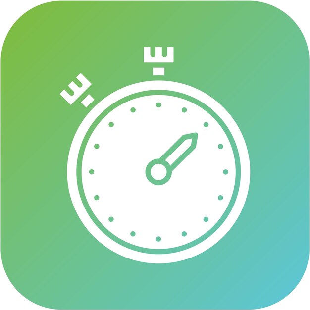 Diseño vectorial Estilo del icono del cronómetro