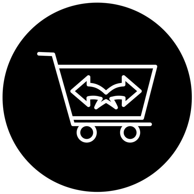 Diseño vectorial Estilo del icono Crosssell