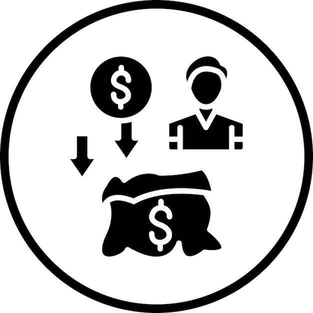Diseño vectorial Estilo de icono de crowdfunding