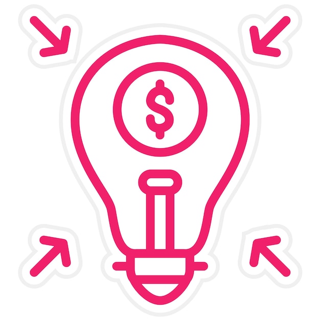 Diseño vectorial Estilo de icono de crowdfunding