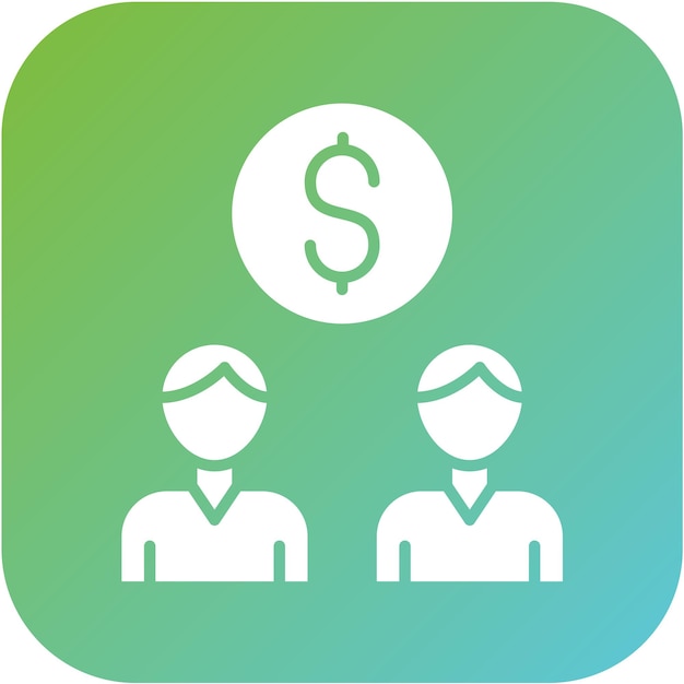 Diseño vectorial Estilo de icono de crowdfunding