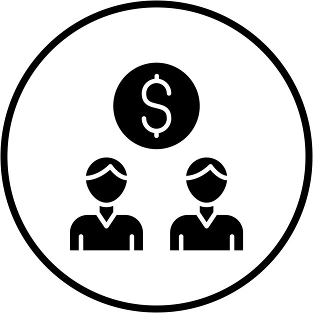 Diseño vectorial Estilo de icono de crowdfunding