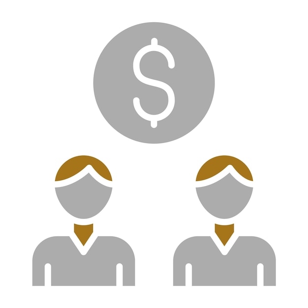 Diseño vectorial Estilo de icono de crowdfunding