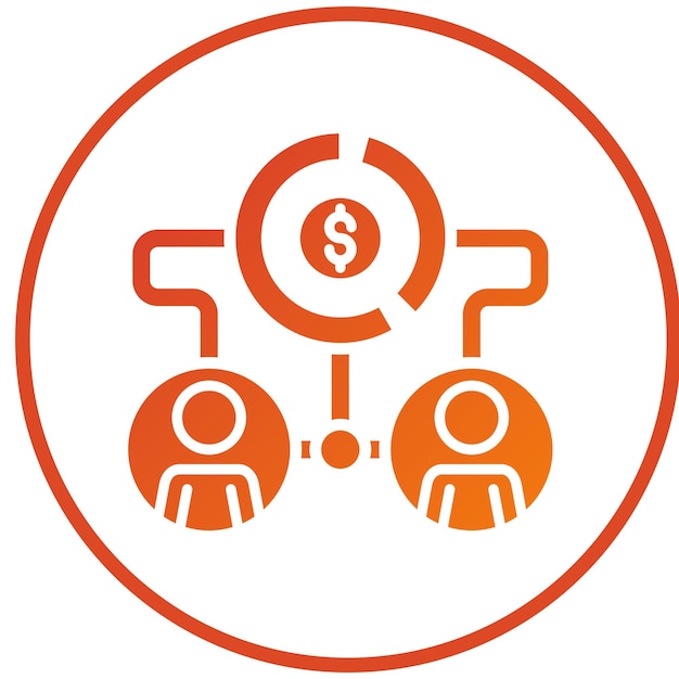 Diseño vectorial Estilo de icono de crowdfunding