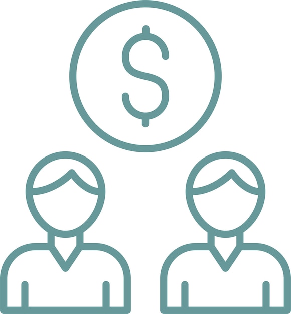 Diseño vectorial Estilo de icono de crowdfunding