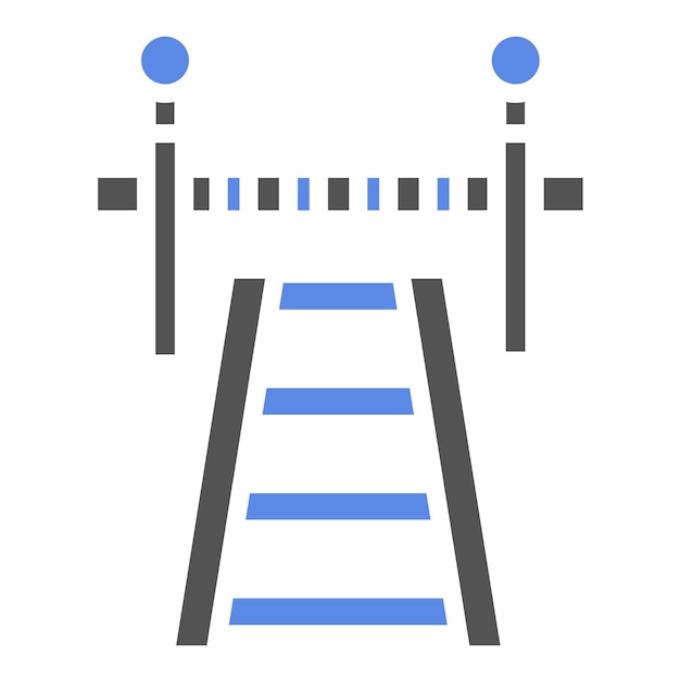 Diseño vectorial Estilo del icono de cruce de carreteras