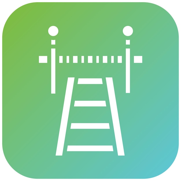 Diseño vectorial Estilo del icono de cruce de carreteras