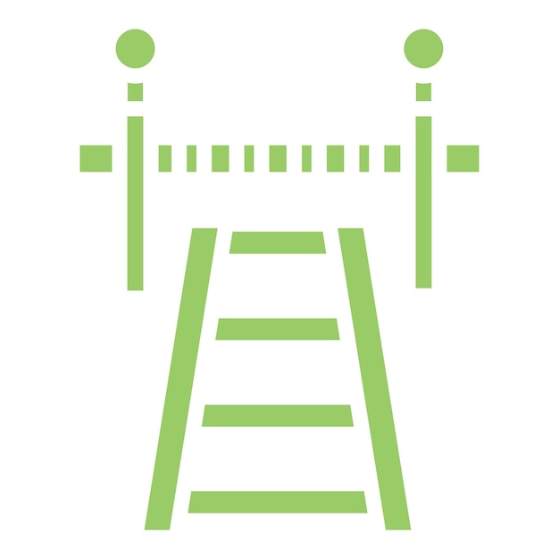 Diseño vectorial Estilo del icono de cruce de carreteras