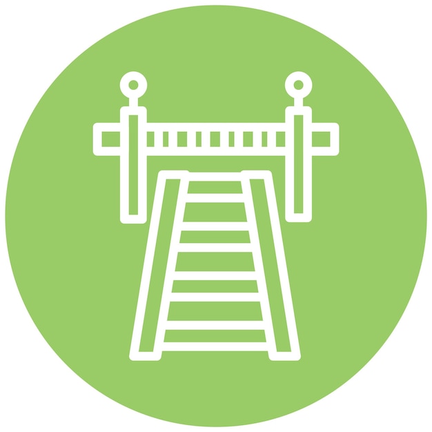 Diseño vectorial Estilo del icono de cruce de carreteras