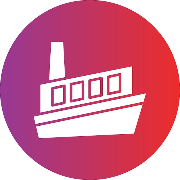 Diseño vectorial Estilo de icono de crucero