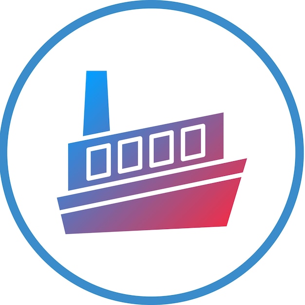 Diseño vectorial Estilo de icono de crucero