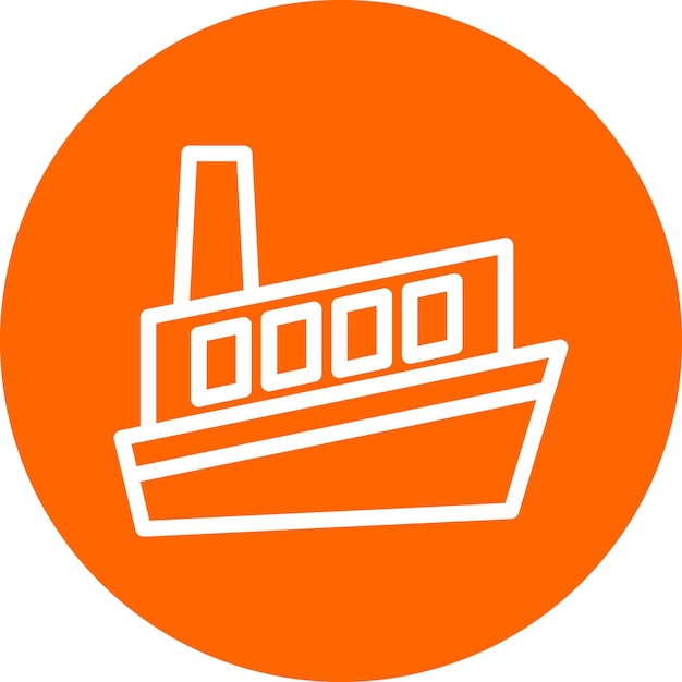 Diseño vectorial Estilo de icono de crucero
