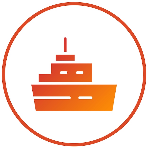 Diseño vectorial Estilo de icono de crucero