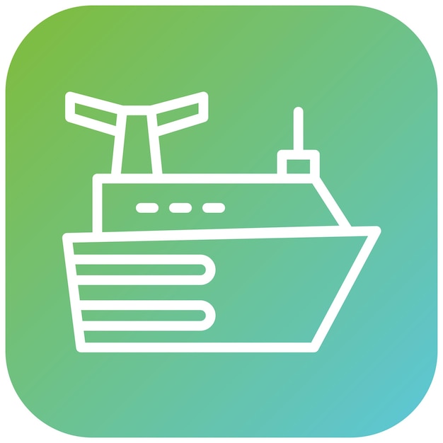 Diseño vectorial Estilo de icono de crucero