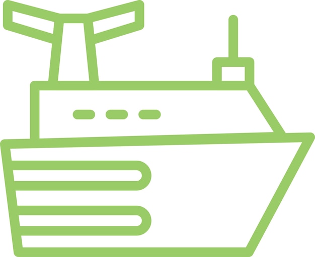 Diseño vectorial Estilo de icono de crucero