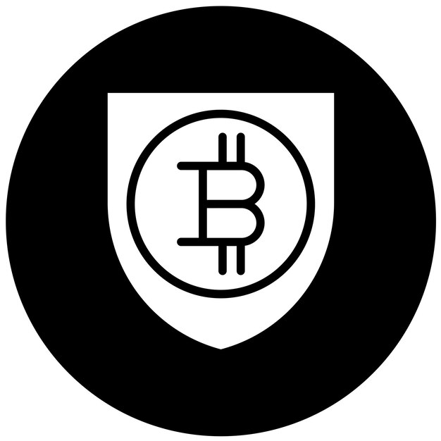 Diseño vectorial Estilo de icono de CryptoGuardian