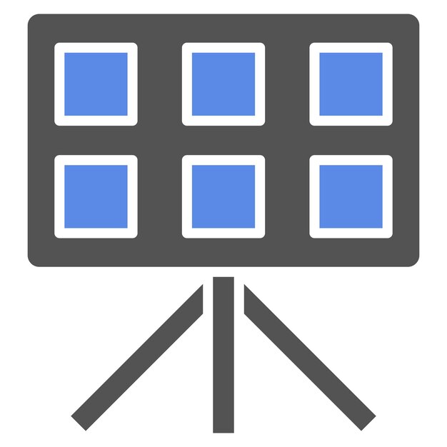 Diseño vectorial Estilo del icono del cuadro