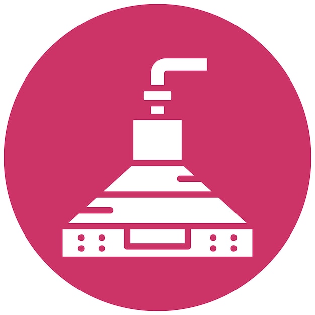 Diseño vectorial Estilo del icono de la cubierta de humo