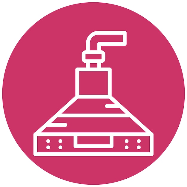 Diseño vectorial Estilo del icono de la cubierta de humo