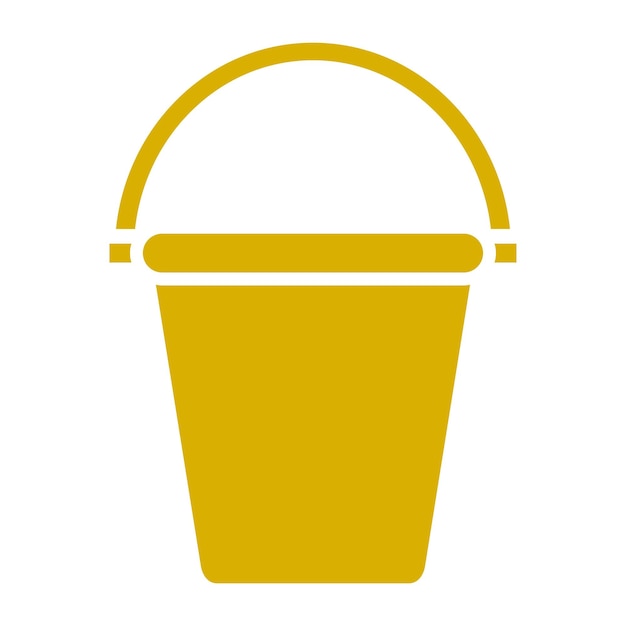 Diseño vectorial de estilo de icono de cubo de arena