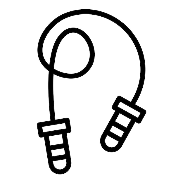 Diseño vectorial Estilo del icono de la cuerda de salto
