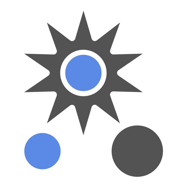 Diseño vectorial Estilo del icono del cuerpo celeste