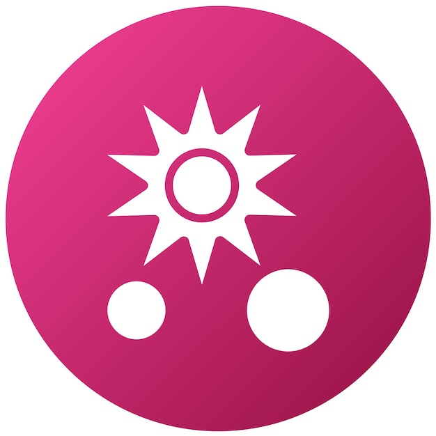 Diseño vectorial Estilo del icono del cuerpo celeste
