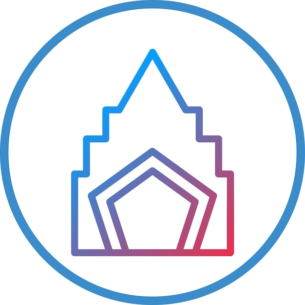 Diseño vectorial del estilo del icono de la cueva