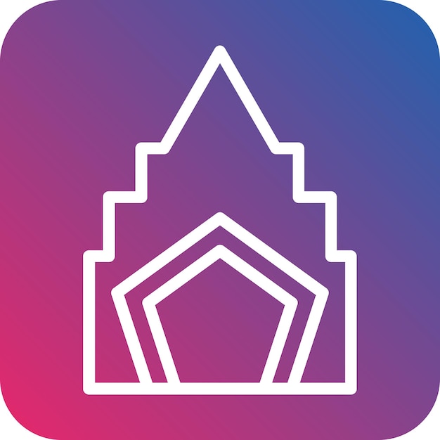 Diseño vectorial del estilo del icono de la cueva
