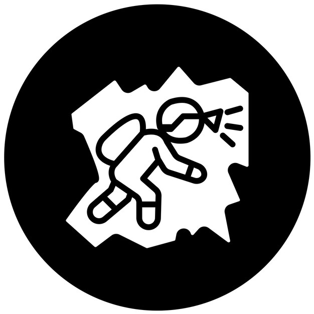 Diseño vectorial Estilo del icono de la cueva