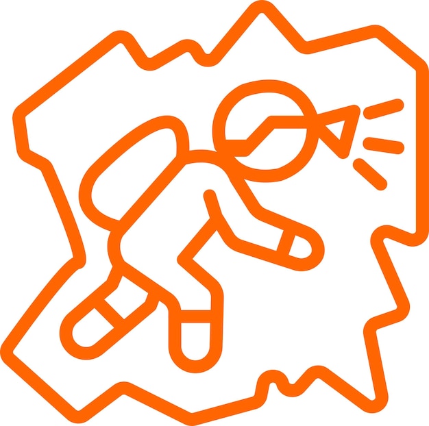 Diseño vectorial Estilo del icono de la cueva