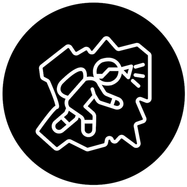 Diseño vectorial Estilo del icono de la cueva
