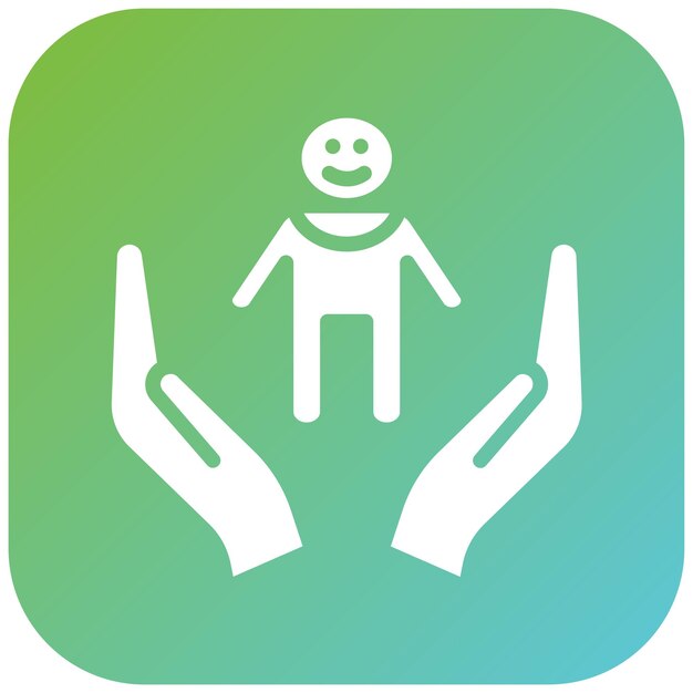 Diseño vectorial Estilo del icono de cuidado infantil