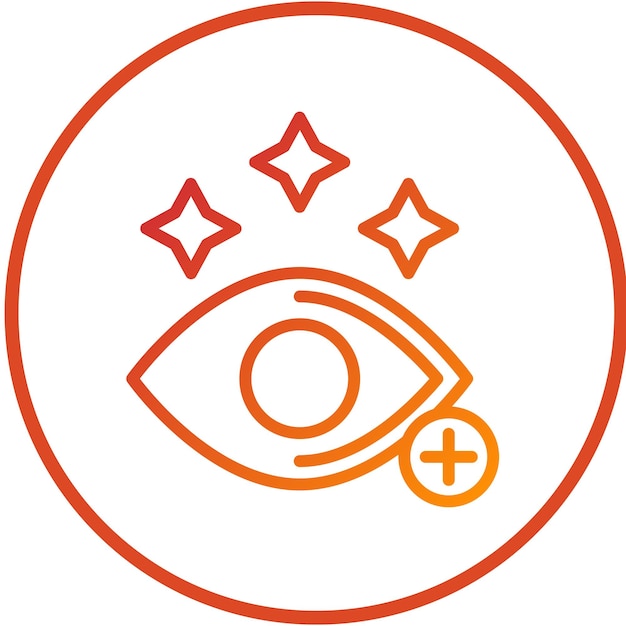 Diseño vectorial de estilo de icono para el cuidado de los ojos