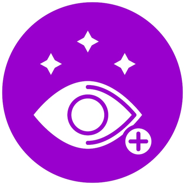 Diseño vectorial de estilo de icono para el cuidado de los ojos