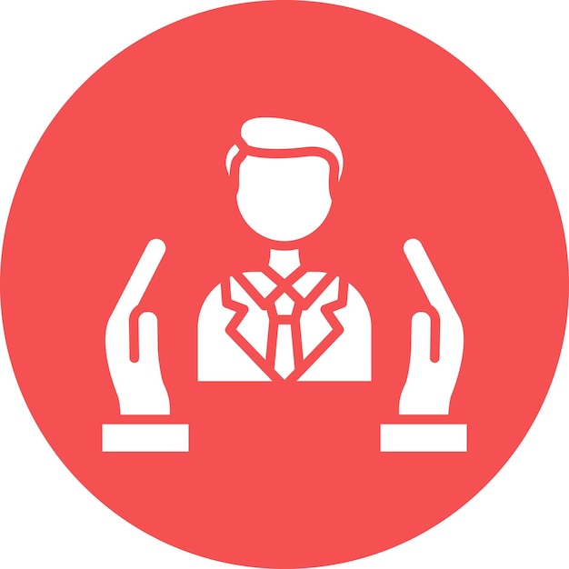 Diseño vectorial Estilo de icono de cuidado personalizado