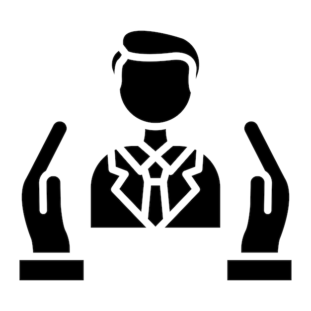 Diseño vectorial Estilo de icono de cuidado personalizado