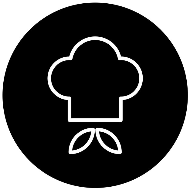 Diseño vectorial Estilo del icono del cuidador culinario