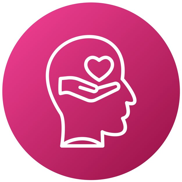 Diseño vectorial del estilo del icono del cuidador