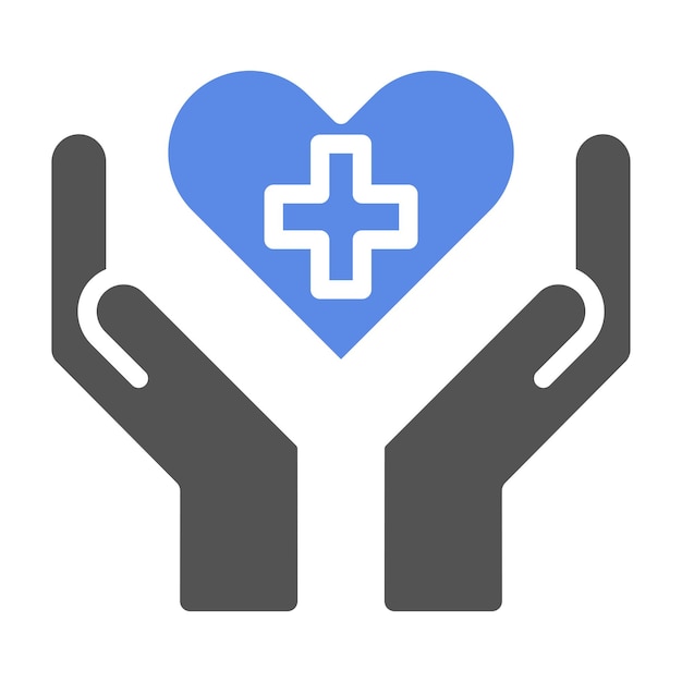 Diseño vectorial de estilo de icono de cuidados paliativos