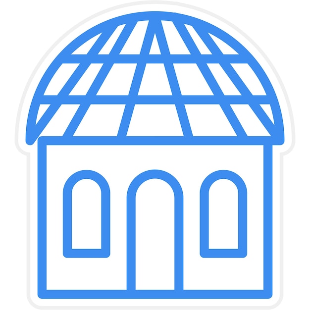 Diseño vectorial Estilo del icono de la cúpula