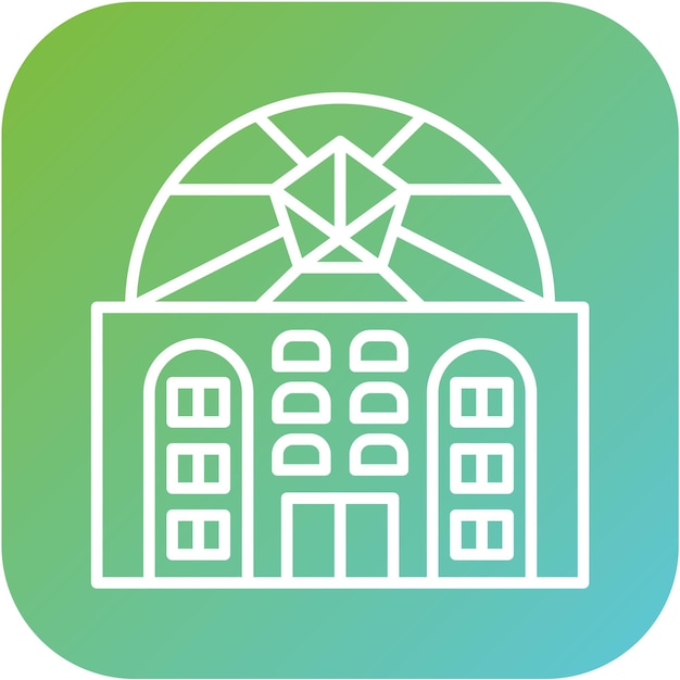 Diseño vectorial Estilo del icono de la cúpula