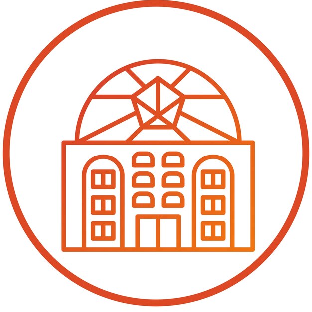 Diseño vectorial Estilo del icono de la cúpula