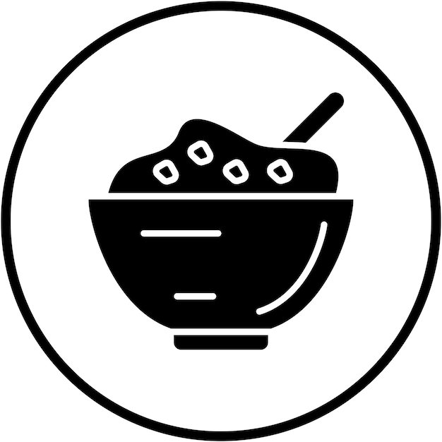 Diseño vectorial de estilo de icono de curry