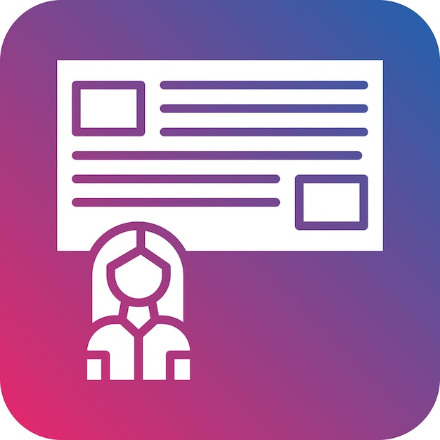 Diseño vectorial Estilo del icono del curso avanzado