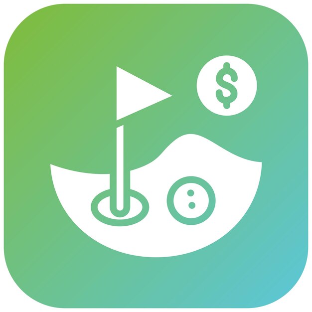 Diseño vectorial Estilo de icono del curso comercial