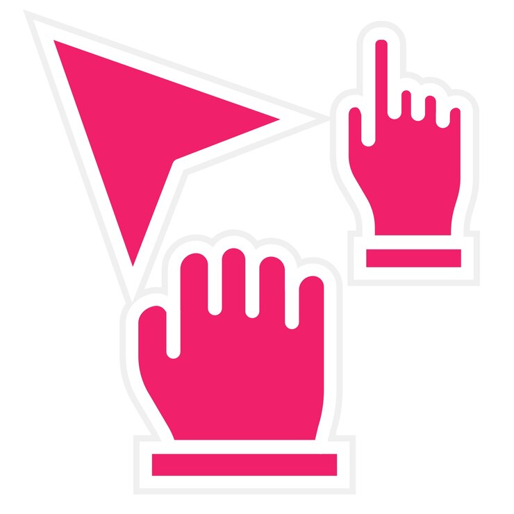 Vector diseño vectorial estilo del icono del cursor activo