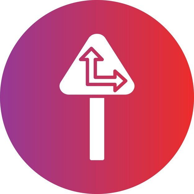 Diseño vectorial Estilo del icono de curvatura aguda