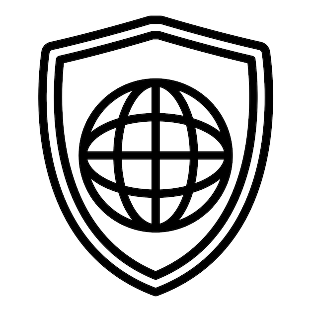 Diseño vectorial del estilo del icono de Cyber Orb