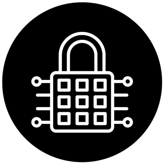 Diseño vectorial del estilo del icono de CyberMatrix